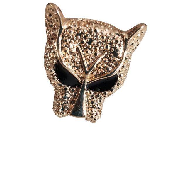 Lion Panther Cat Gold Tone Ring Size 6 Unisex New - Picture 16 of 16